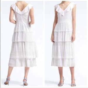 Banana Republic White Midi Dress